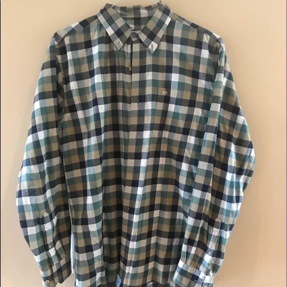 Southern Tide men’s plaid button down